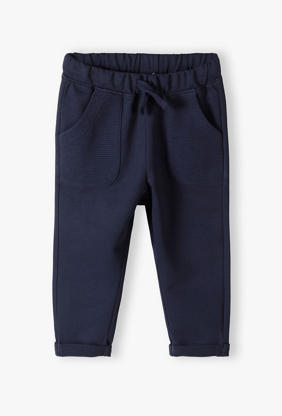 Granatowe spodnie dresowe dla niemowlaka - 510.15.