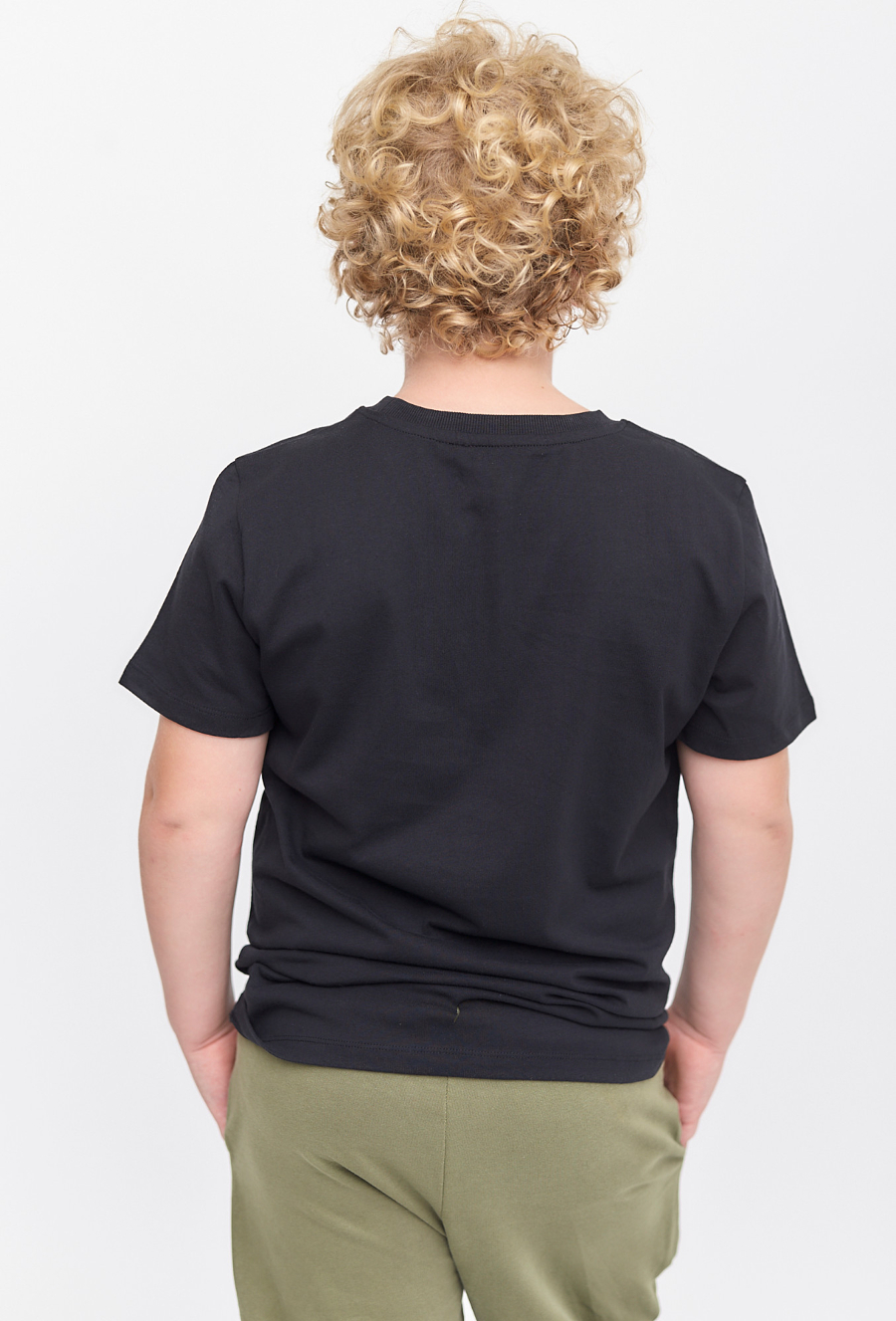 Czarny bawełniany - t-shirt - Basic - Lincoln&Sharks