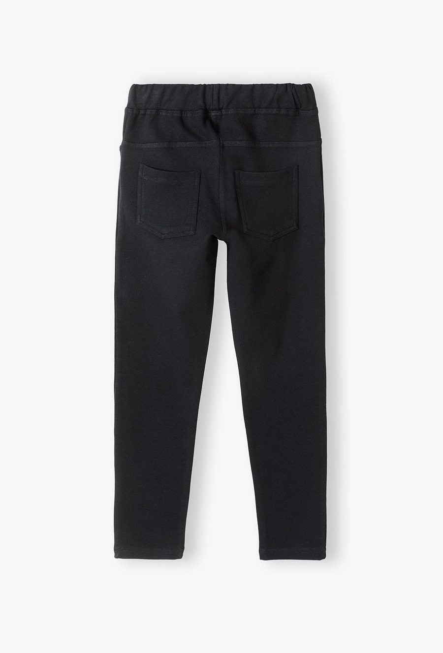 Dzianinowe tregginsy dziewczęce - czarne