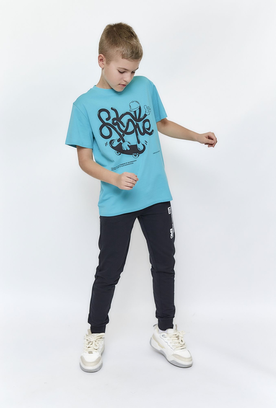 Chłopięcy t-shirt z nadrukiem