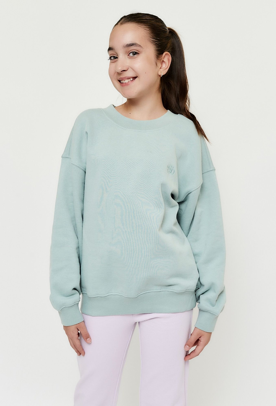 Bluza dresowa dla dziewczynki - zielona - Limited Edition