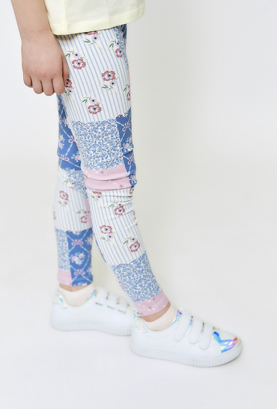 Legginsy w patchworkowy wzór