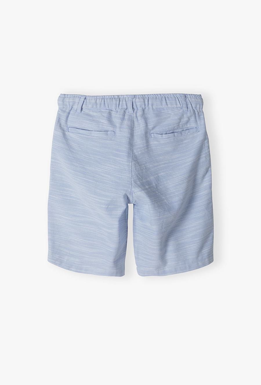 Tkaninowe niebieskie szorty dla chłopca - Lincon&Sharks