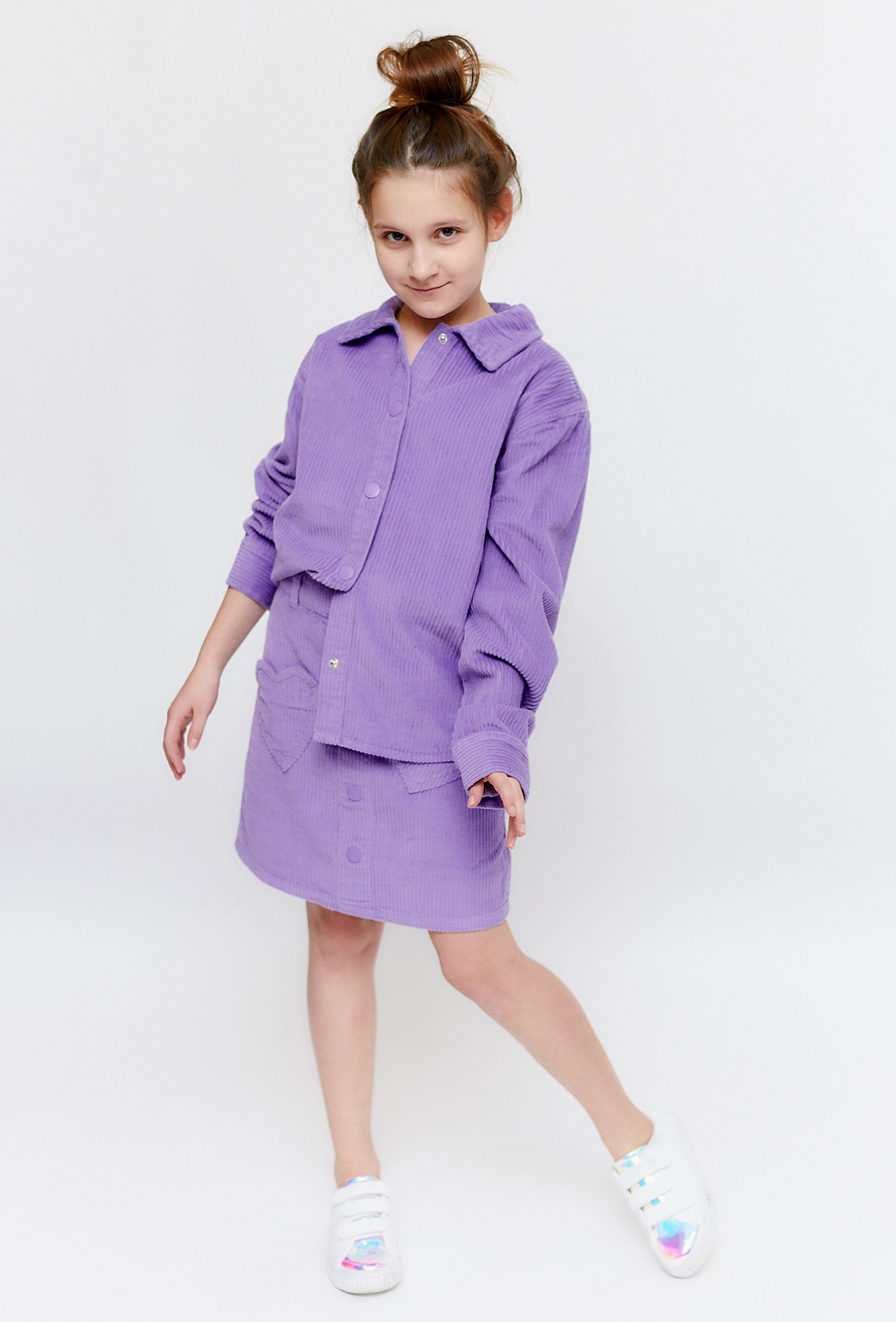 Fioletowa ótka spódniczka - 510.15.