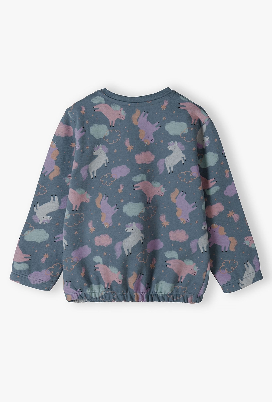 Bawełniana bluza niemowlęce w jednorożce