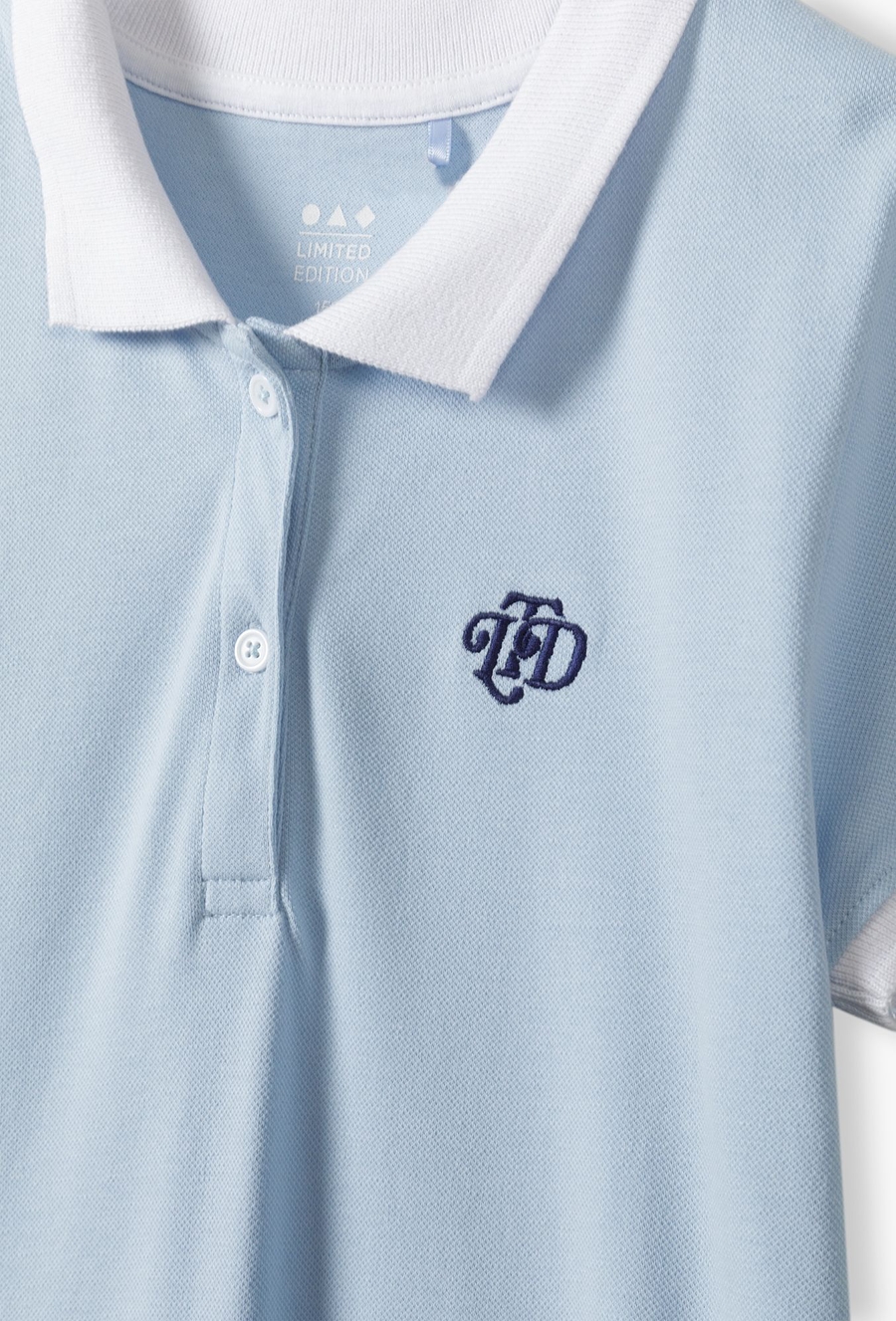 Sukienka dziewczęca niebieska z plisowaną falbanką