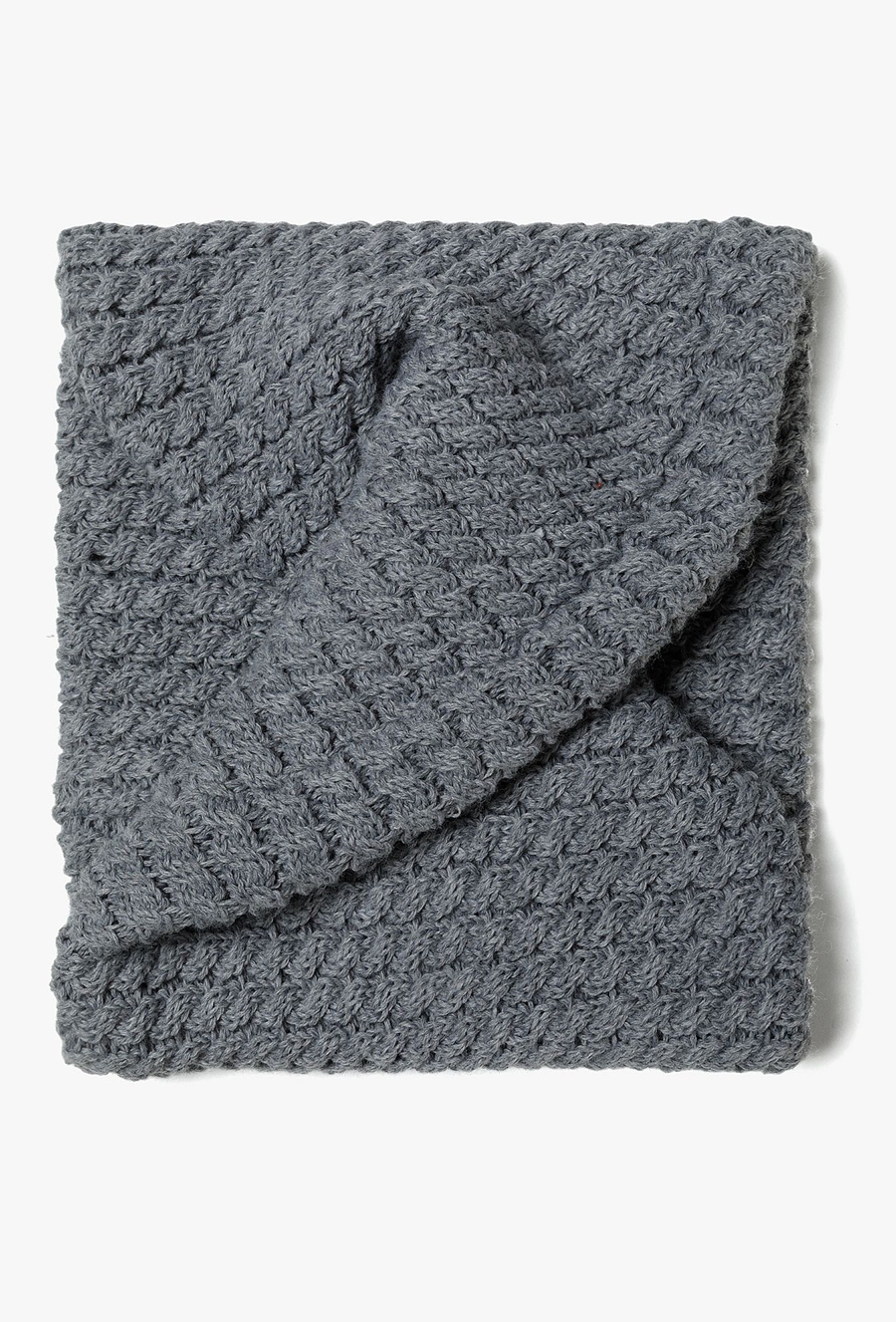 Komin dziewczęcy na zimę - szary