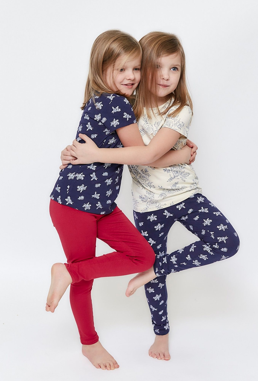 Zestaw 2 par legginsów dla dziewczynki