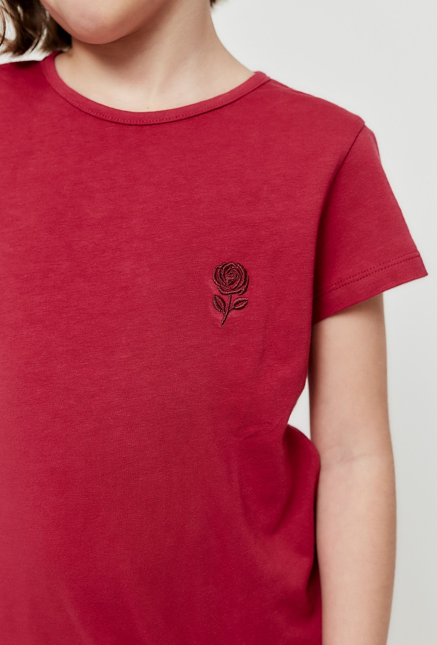 T-shirt dla dziewczynki 2-pak z motywem róży