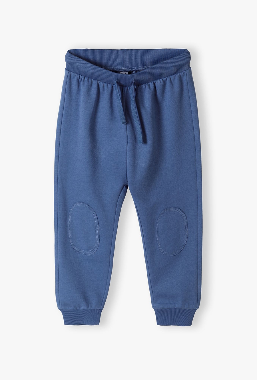 Spodnie dresowe dla niemowlaka - niebieskie z łatami - 510.15.