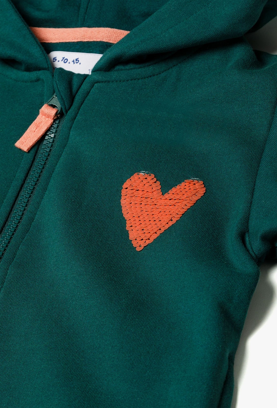 Rozpinana bluza dla dziewczynki z kapturem