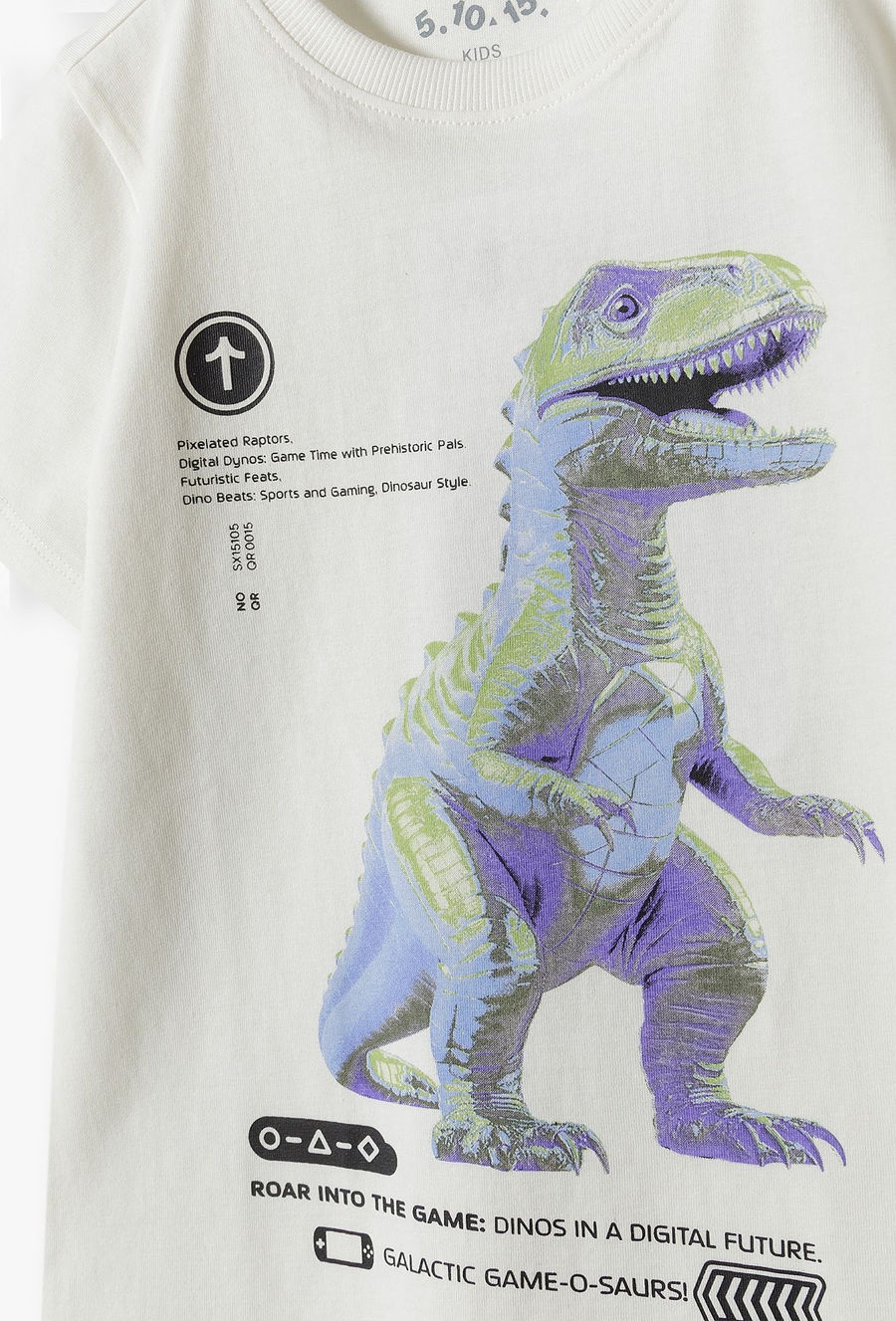 T-shirt chłopięcy z dinozaurem - 510.15.