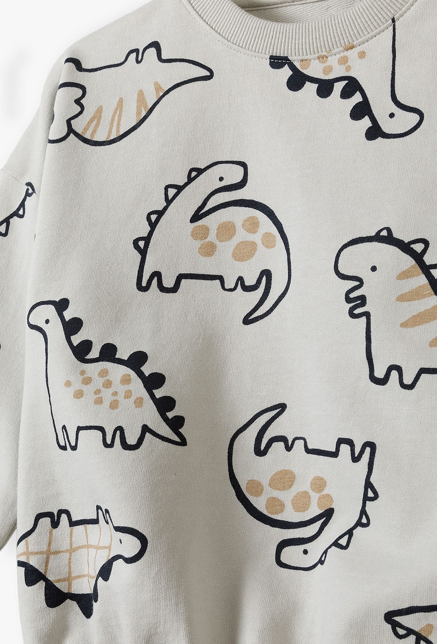 Bluza dresowa - szara w dinozaury - 510.15.