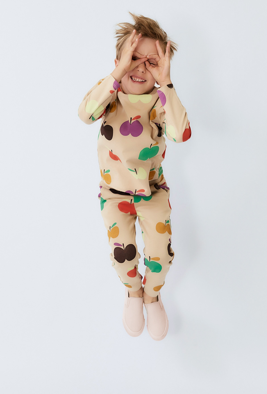 Bluzka chłopięca z printem jabłek - Limited Edition