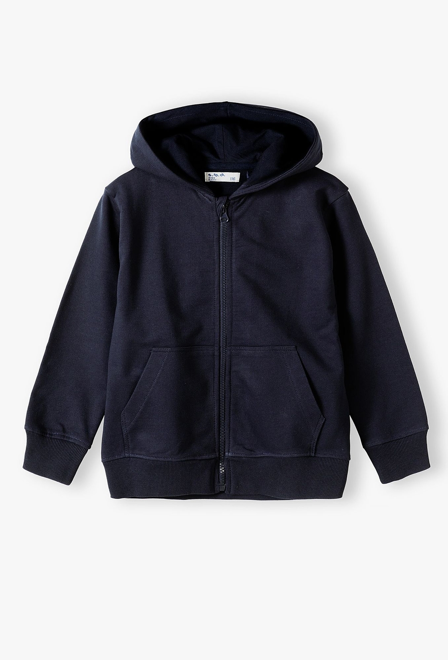 Granatowa bluza dresowa - basic - 510.15.