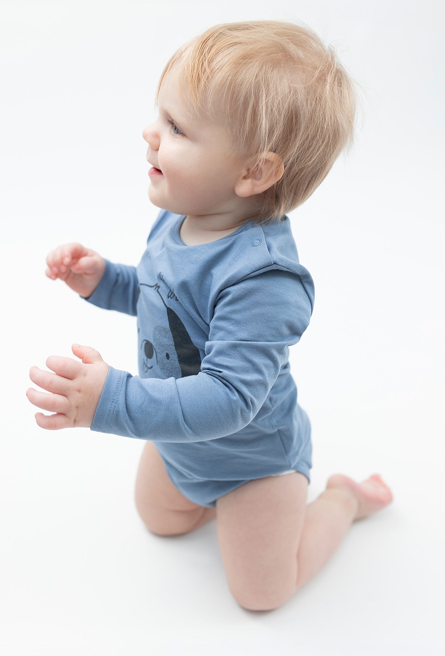 Body z długim rękawem z nadrukiem