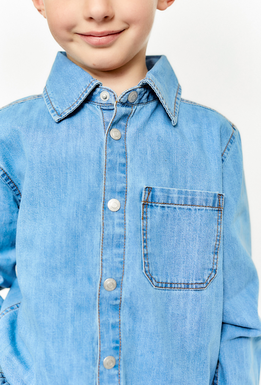 Koszula jeansowa z długim rękawem