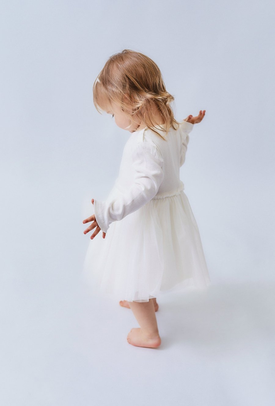 Body-sukienka z długim rękawem