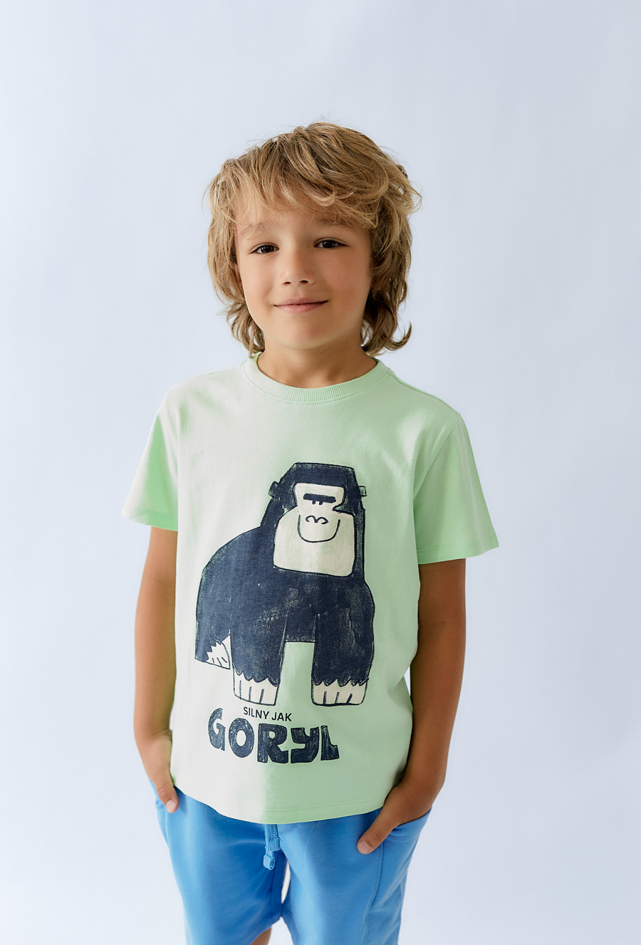 T-shirt chłopięcy z zabawnym nadrukiem