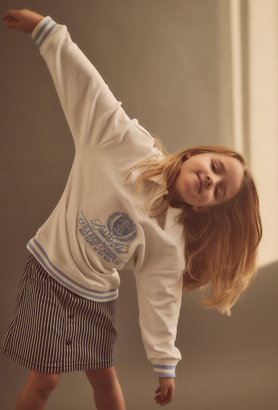 Bluza z kołnierzykiem polo