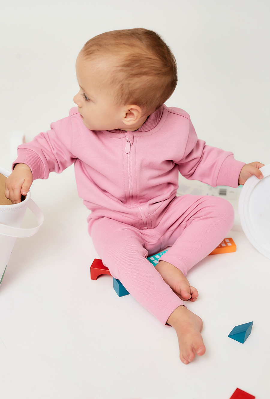 Różowa rozpinana bluza dresowa dla niemowlaka - 5.10.15.