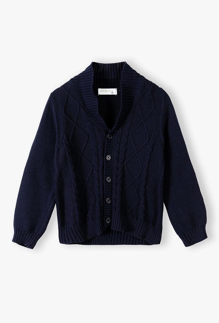 Granatowy sweter chłopięcy