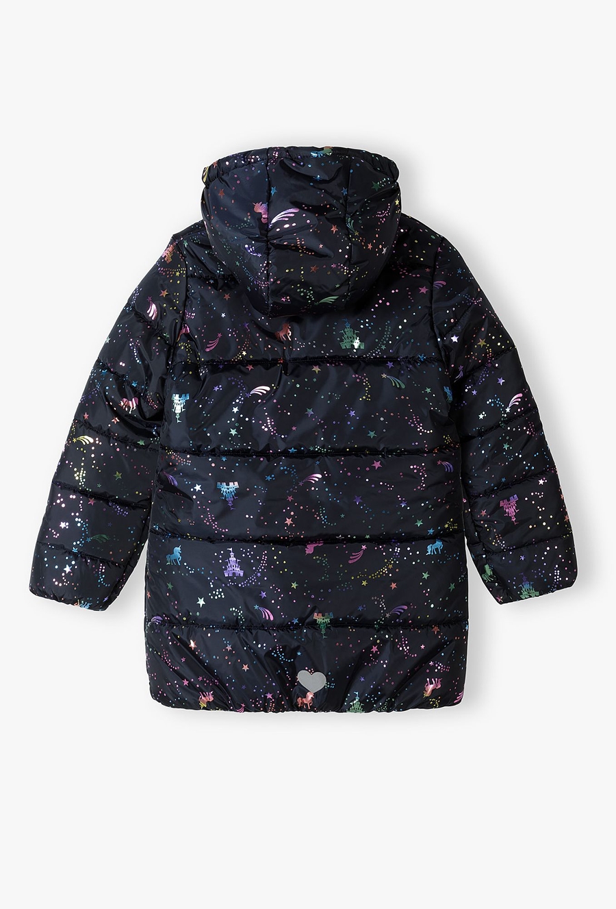 Kurtka zimowa z kolorowym nadrukiem