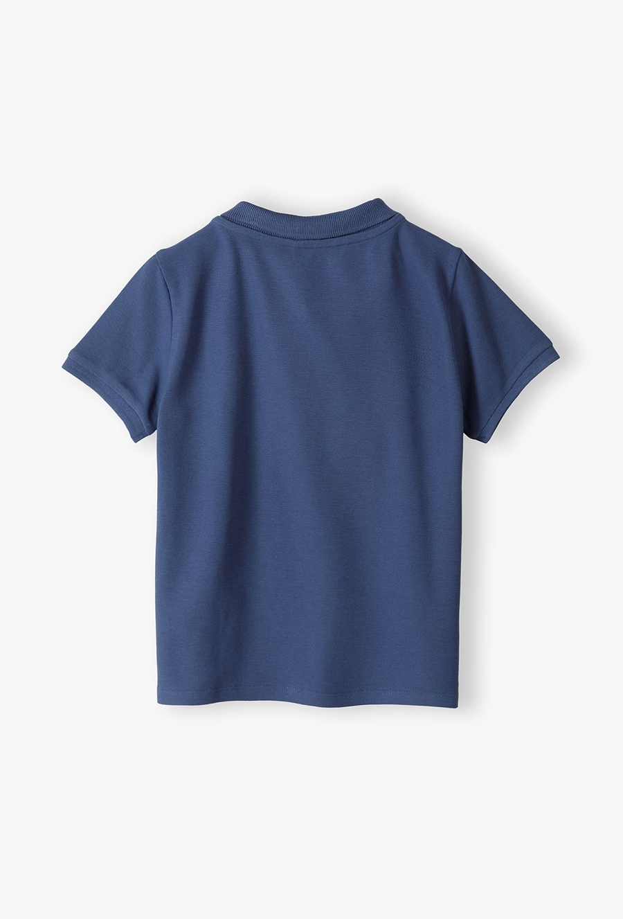 T-shirt chłopięcy - niebieski z kołnierzykiem - 510.15.