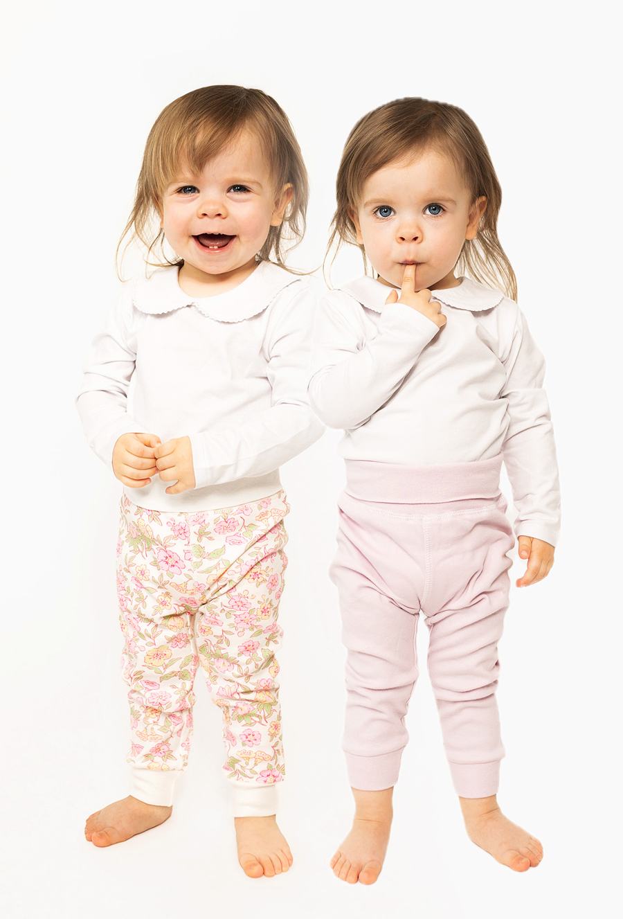 Bawełniane półśpiochy niemowlęce - 2-pak