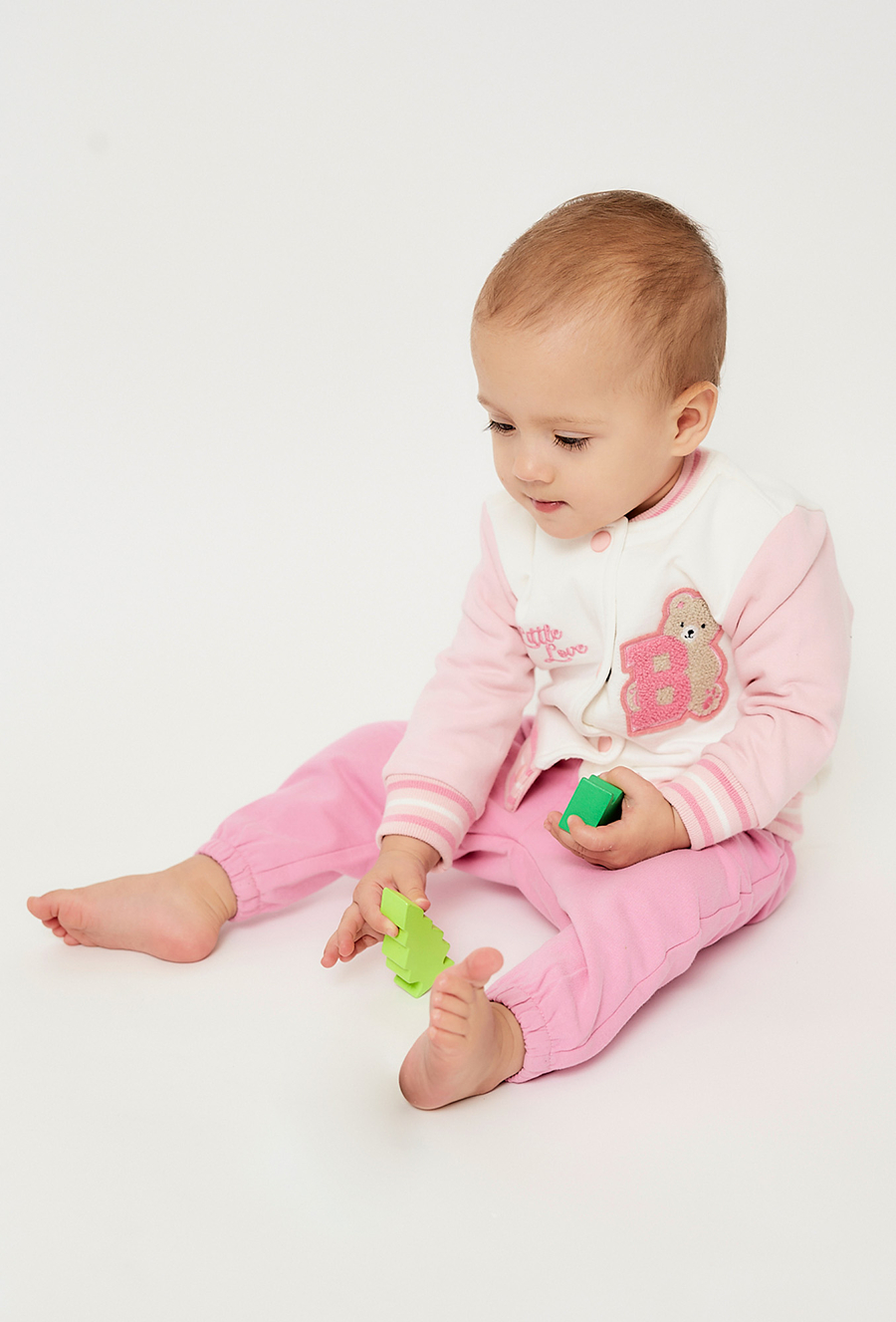 Bluza niemowlęca z misiem - bomberka - 510.15.