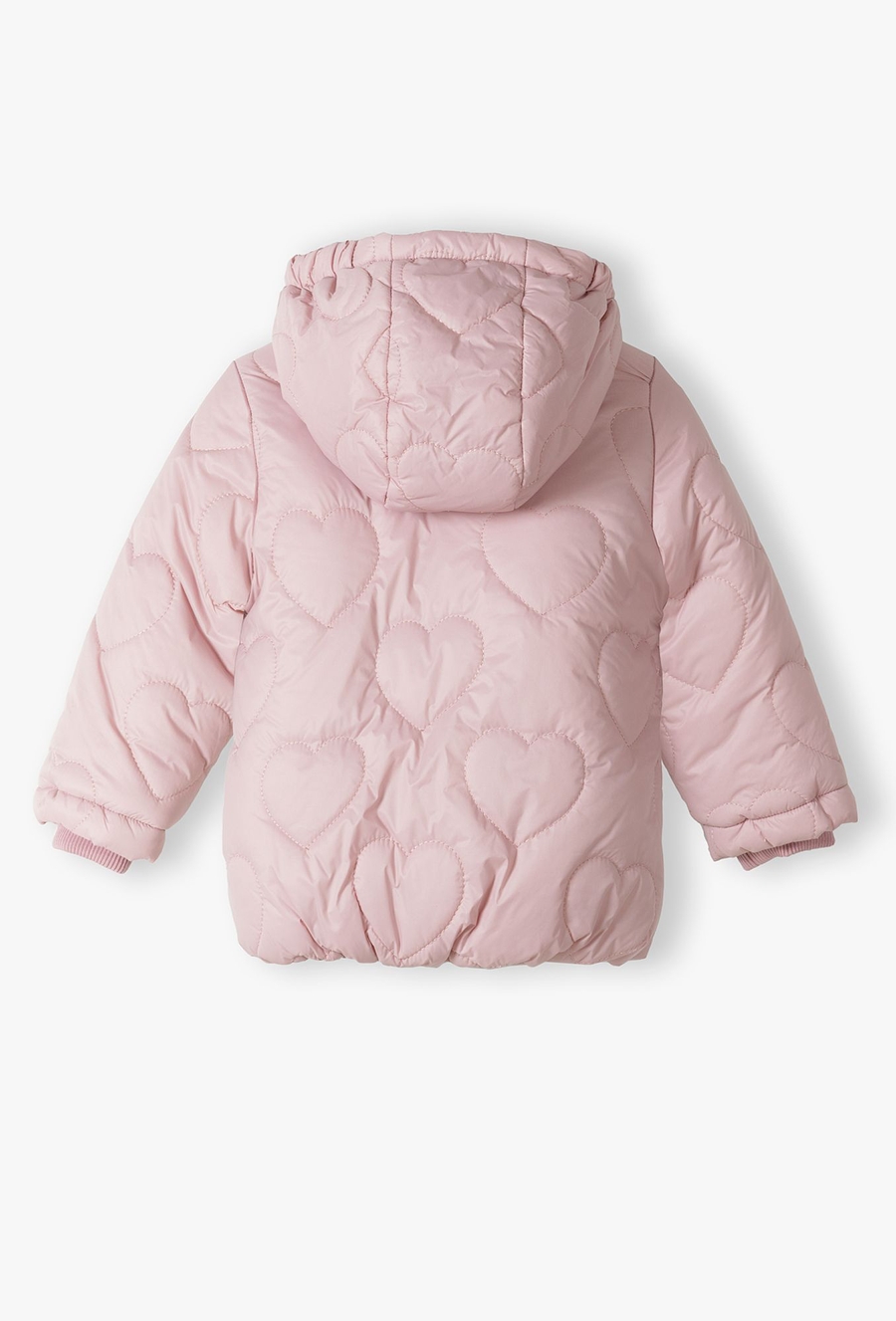 Pikowana przejściowa kurtka dla niemowlaka - różowa- 510.15.