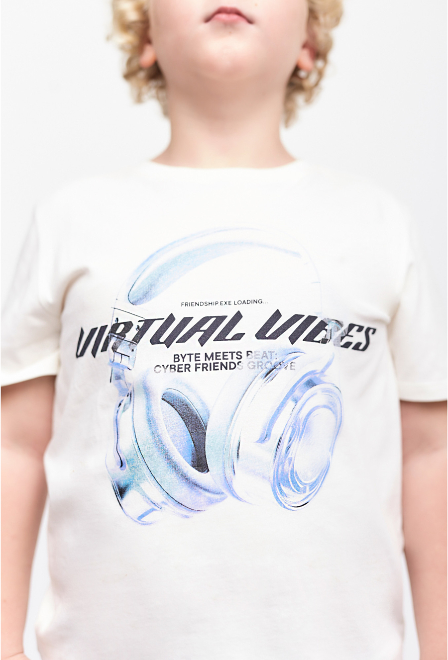 T-shirt dla chłopca - Virtual Vibes - Lincoln&Sharks