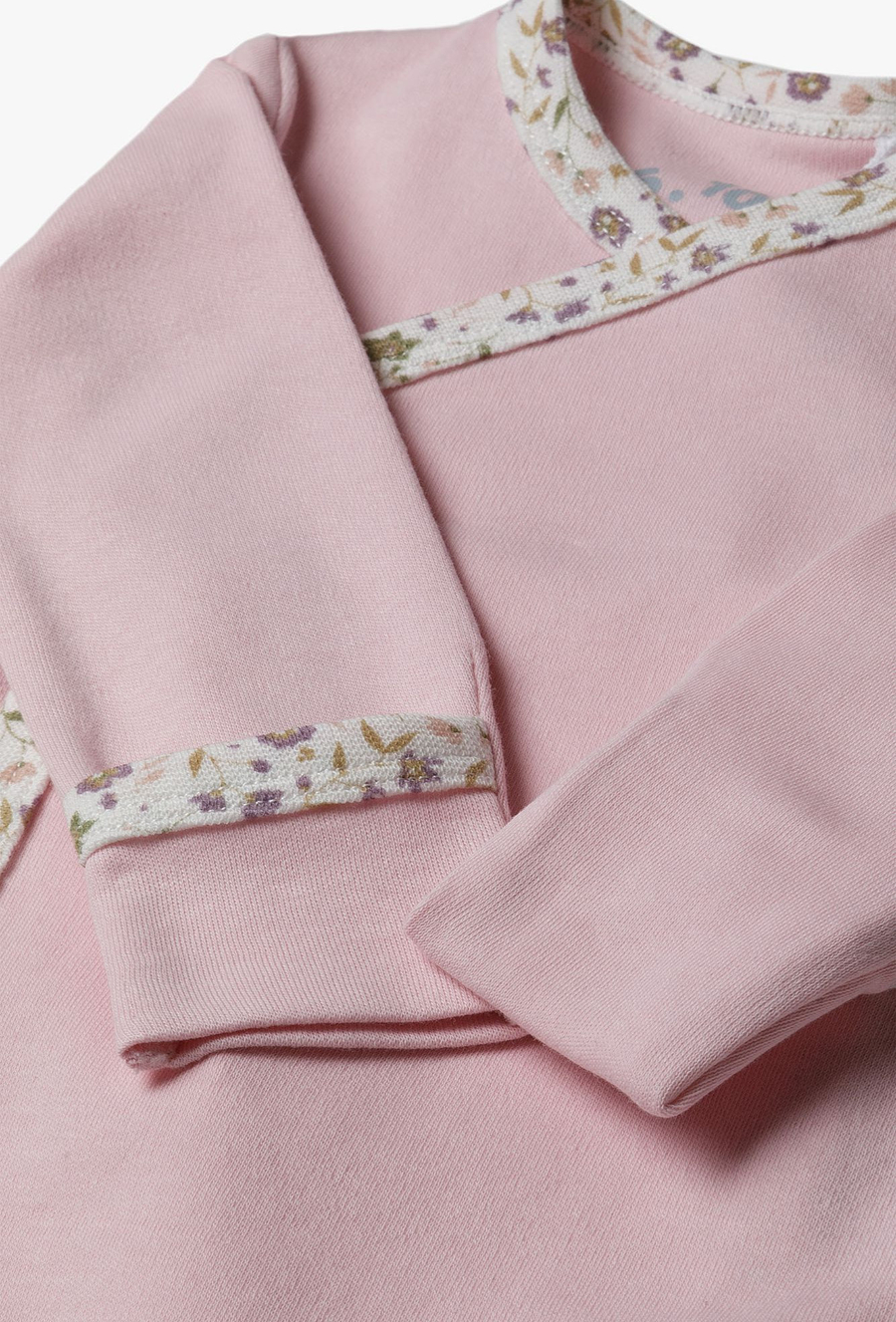 Różowe body kopertowe dla niemowlaka