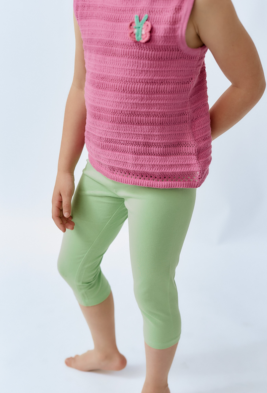 Dziewczęce legginsy 3/4