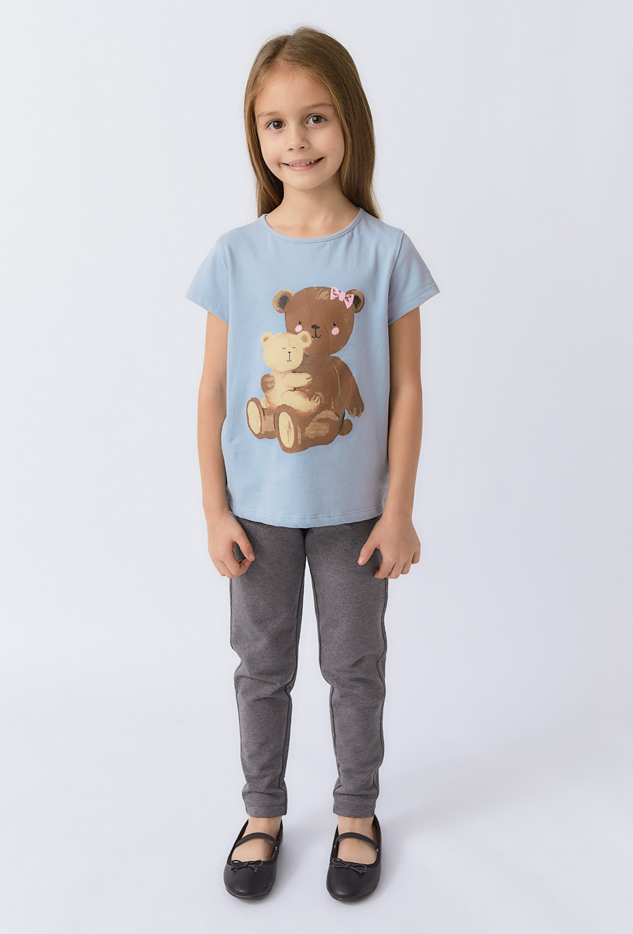 Tregginsy dziewczęce grafitowe