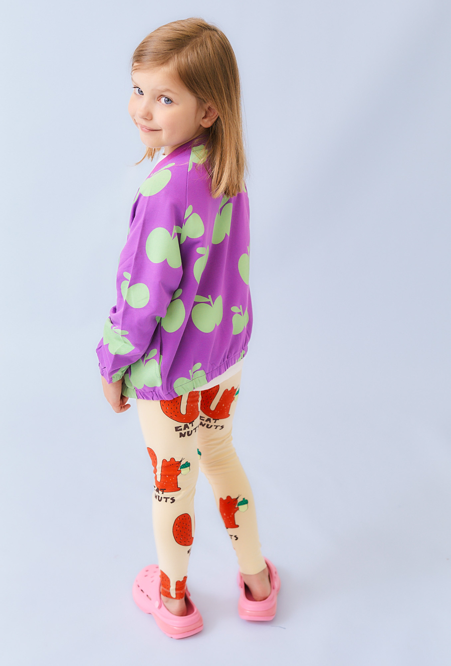 Bluza dziewczęca z jabłuszkami. rozpinana - Limited Edition