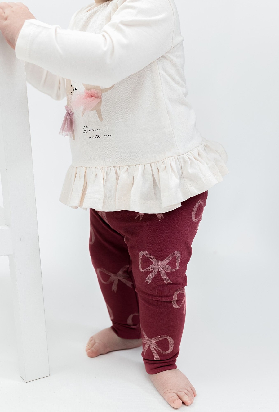 Legginsy niemowlęce w kokardki - 510.15.