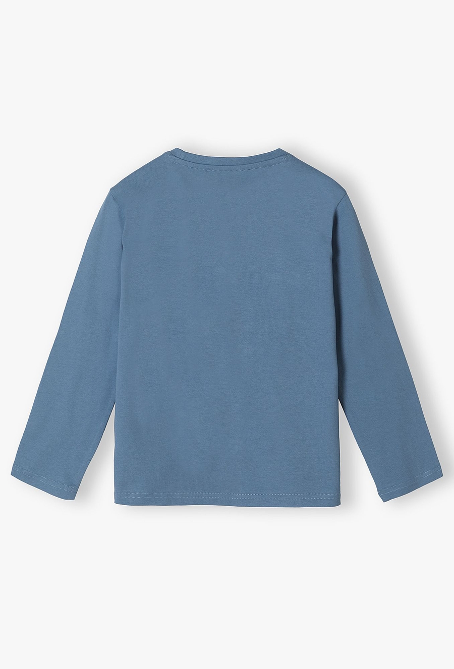 Bluza dla chłopca bawełniana niebieska z nadrukami