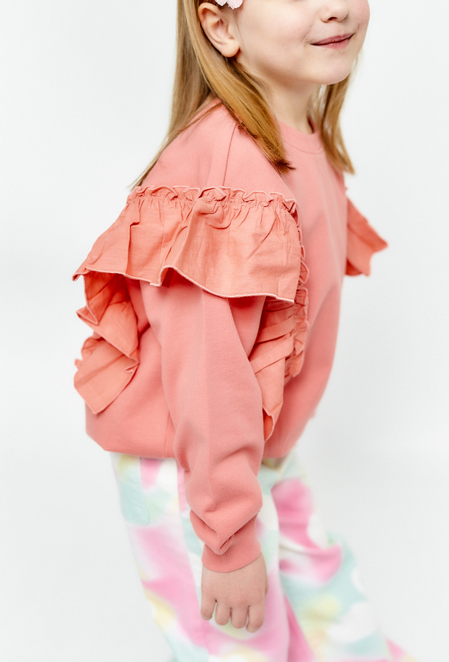 Bluza z dekoracyjnymi falbanami