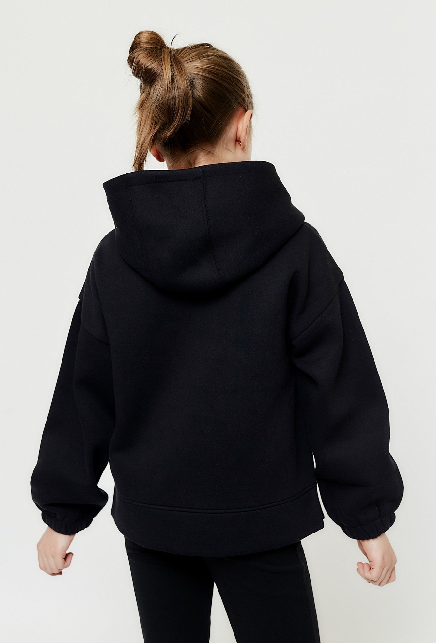 Bluza nierozpinana z kapturem dla dużej dziewczynki