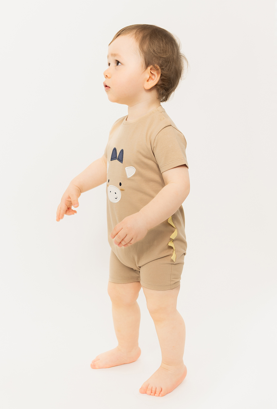 Krótkie body pajacyk niemowlęcy dla chłopca