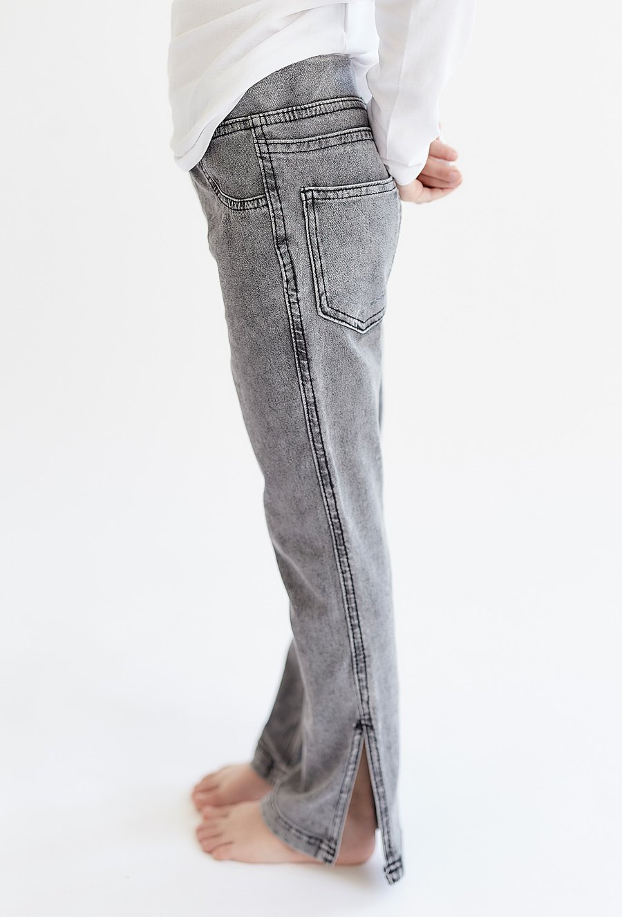 Szare Jegginsy dla dziewczynki - 510.15.