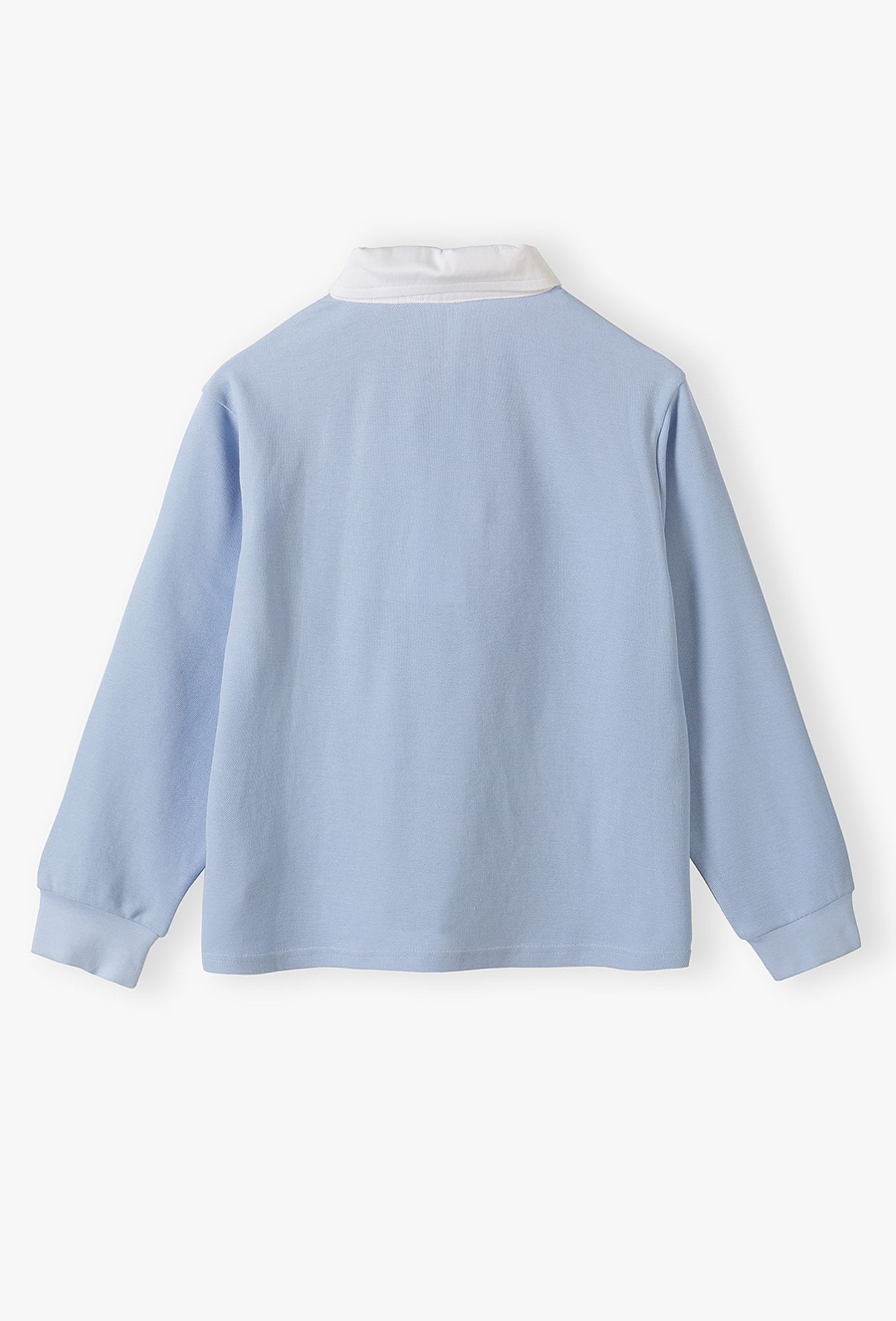 Dzianinowa niebieska bluzka z kołnierzykiem - Lincoln&Sharks
