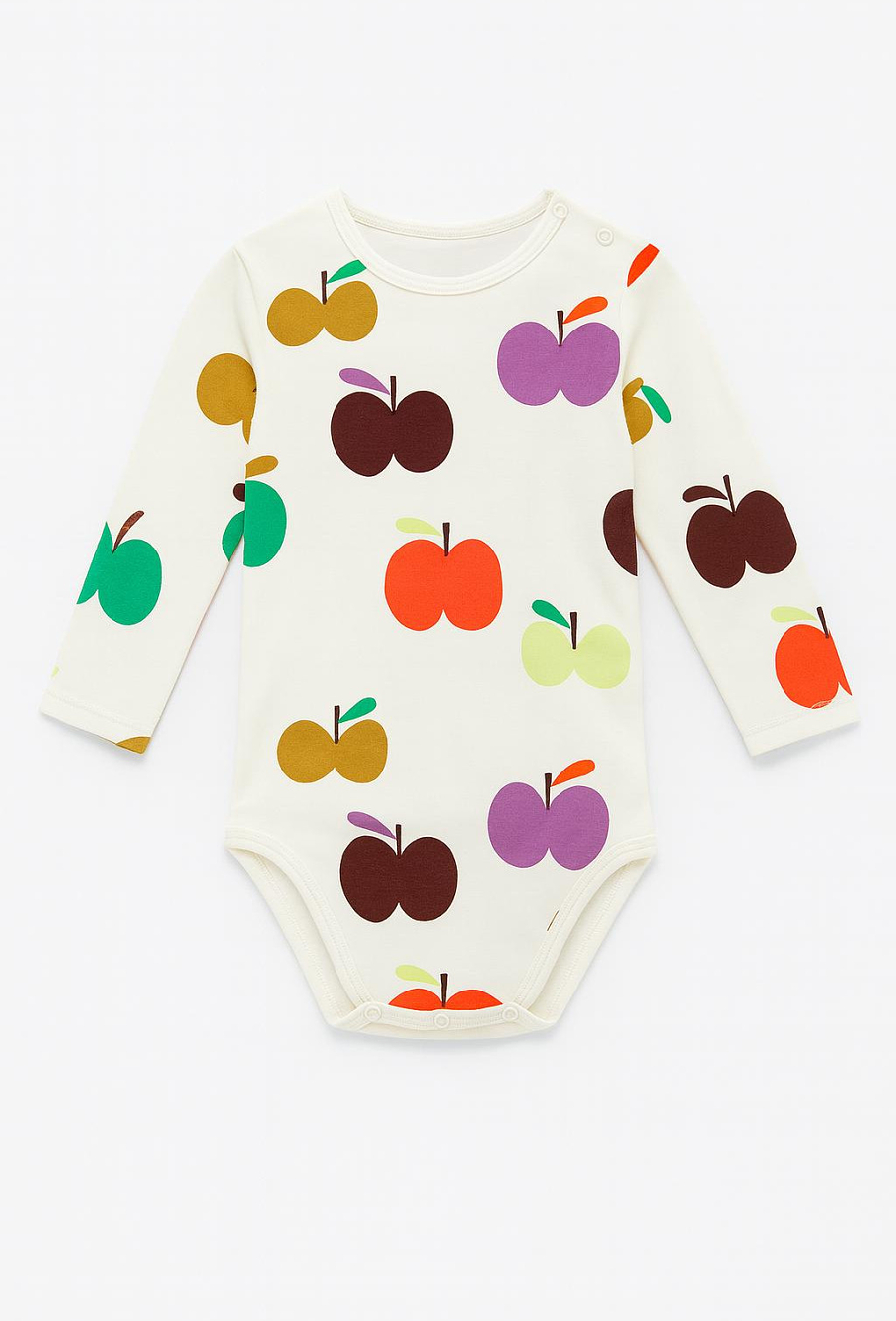 Body niemowlęce – kolorowe jabłka 100% bawełna.