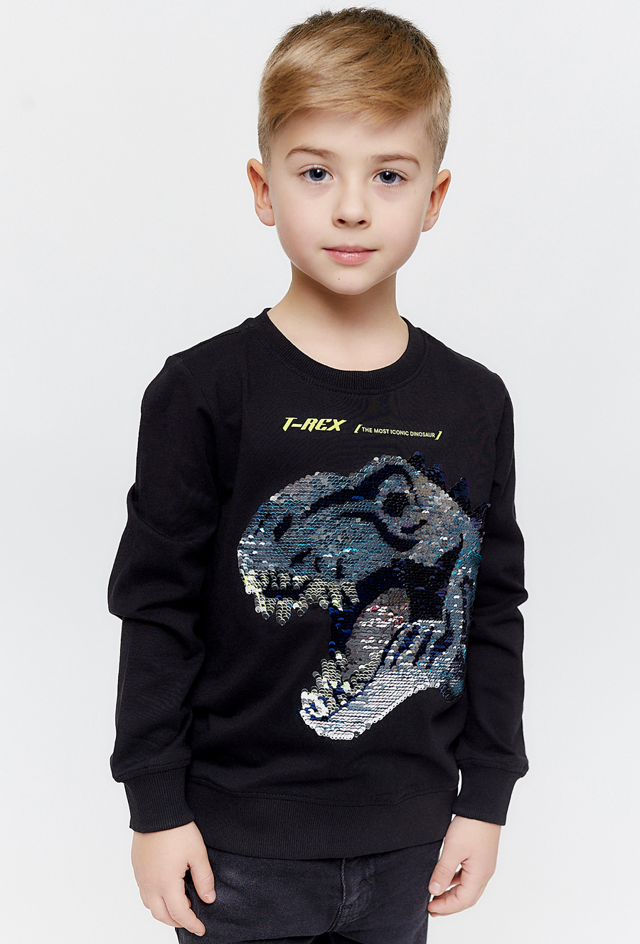 Bluza z długim rękawem z dinozaurem