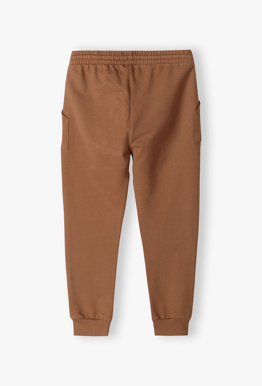 Brązowe spodnie dresowe regular dla chłopca