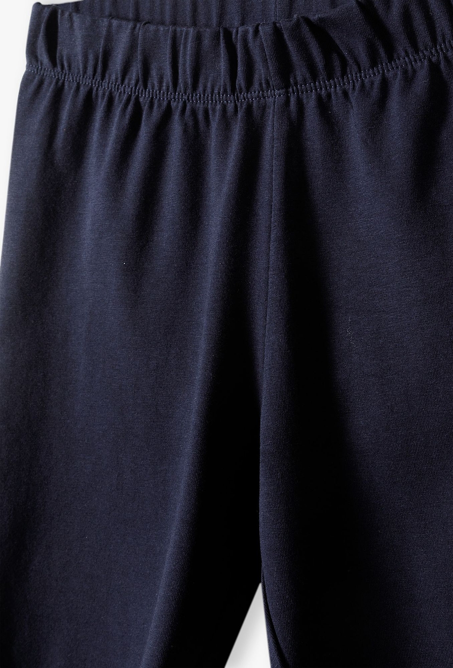 Spodenki gimnastyczne dzianinowe basic - granatowe