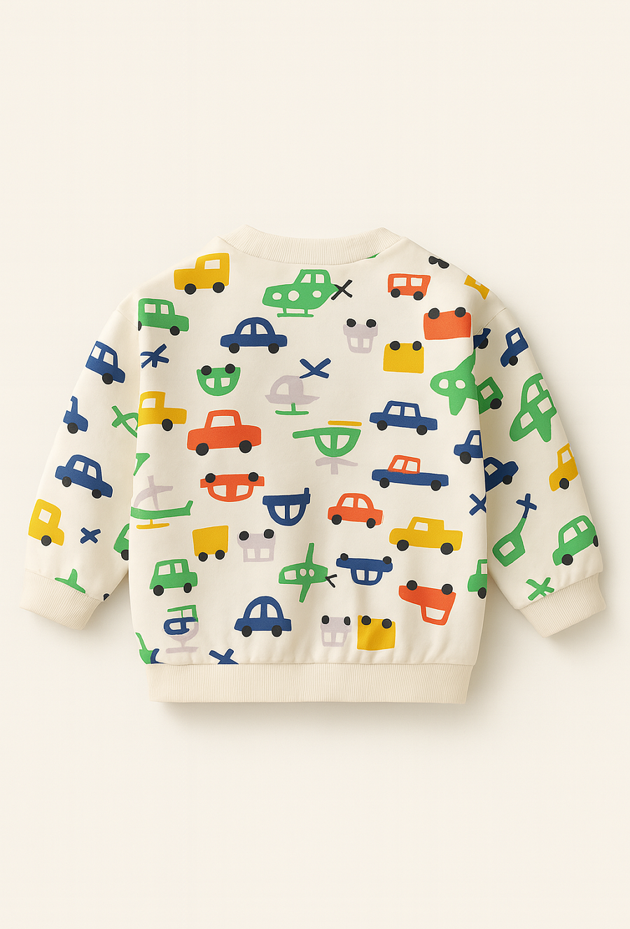 Bluza dziecięca z nadrukiem pojazdów