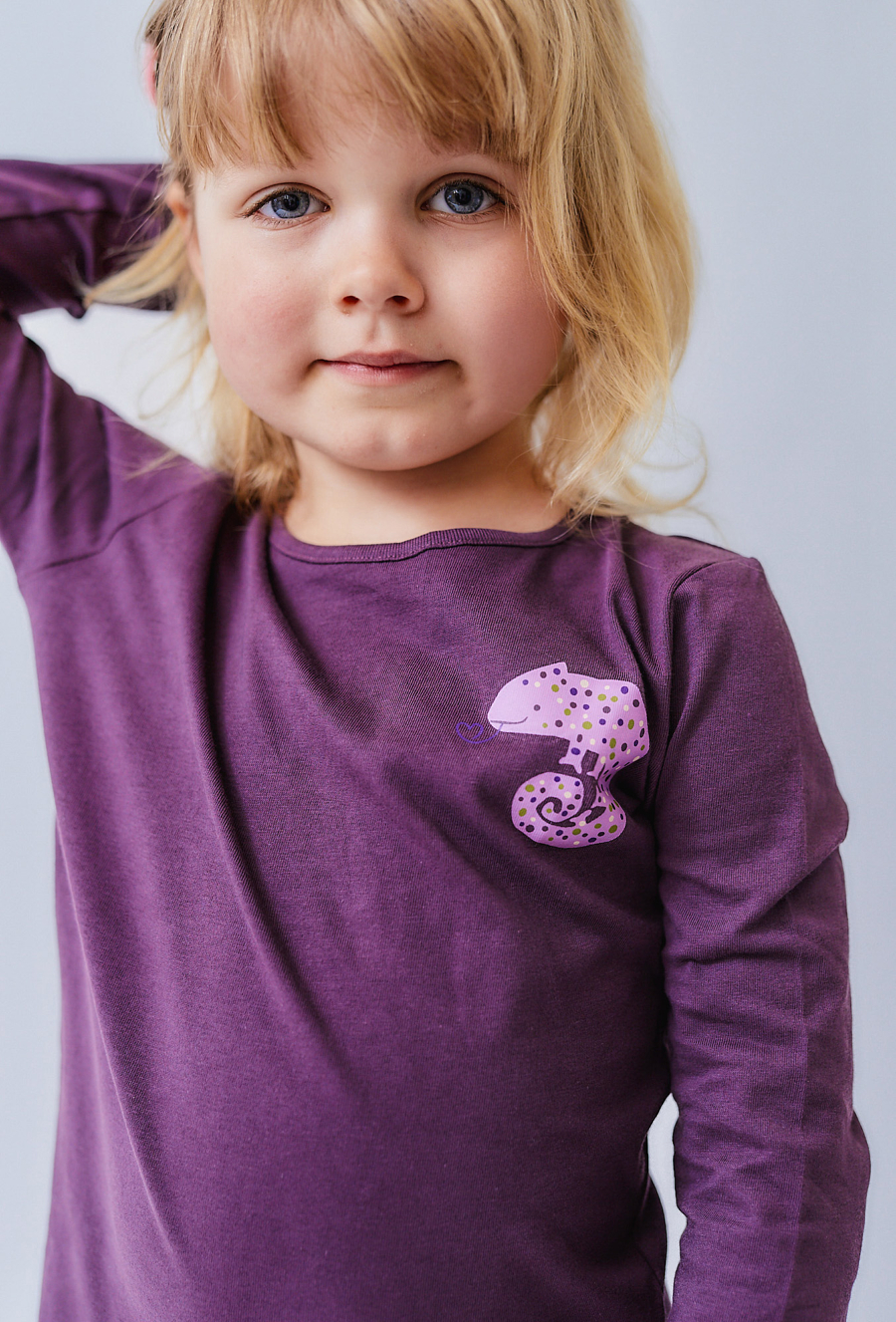 Bluzki dziewczęce długi rękaw - 2-pak