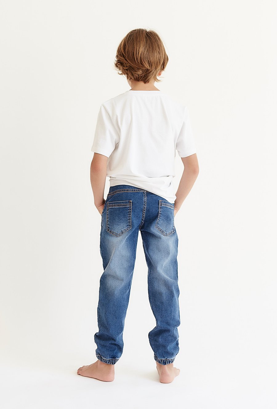 Spodnie jeansowe joggery - niebieskie - Lincoln&Sharks